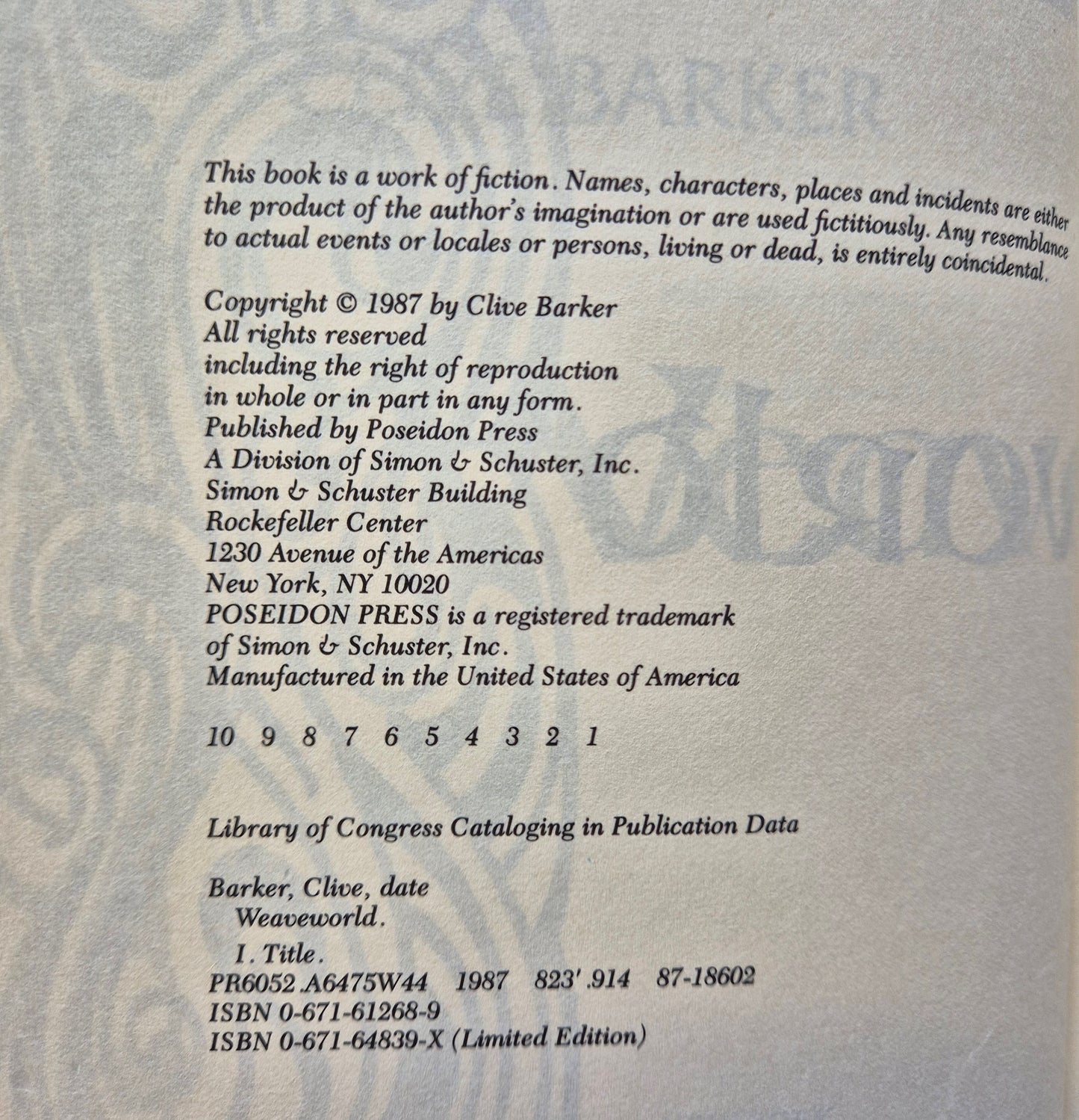 Weaveworld by Clive Barker