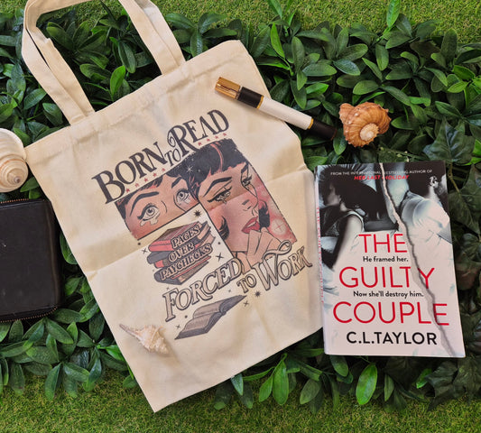 "Born to Read, Forced to Work" Tote Bag