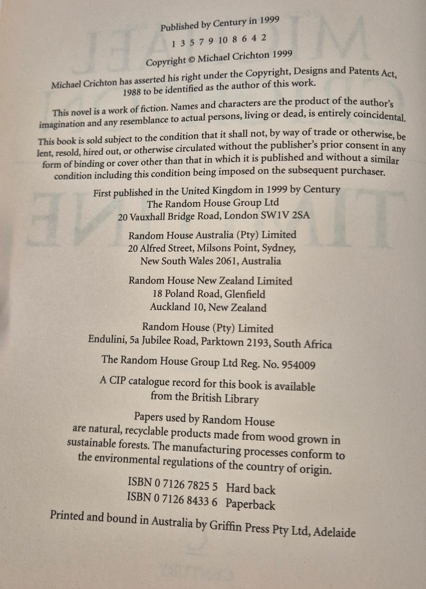 Timeline by Michael Crichton