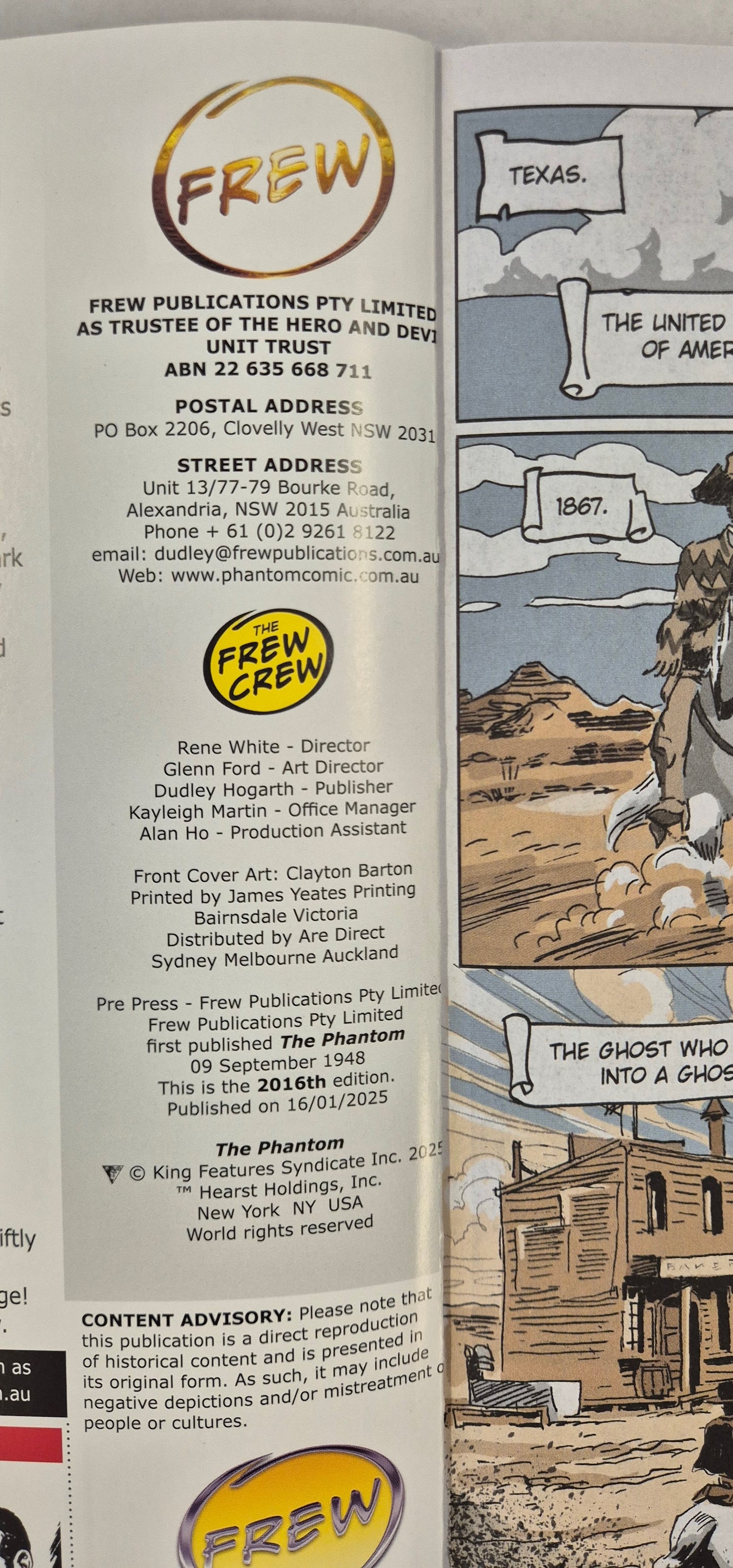 Issue 1998 Annual Special, 2025: The Phantoms vs The Monsters