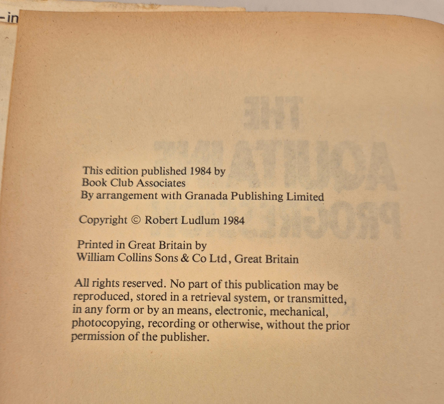The Aquitaine Progression by Robert Ludlum