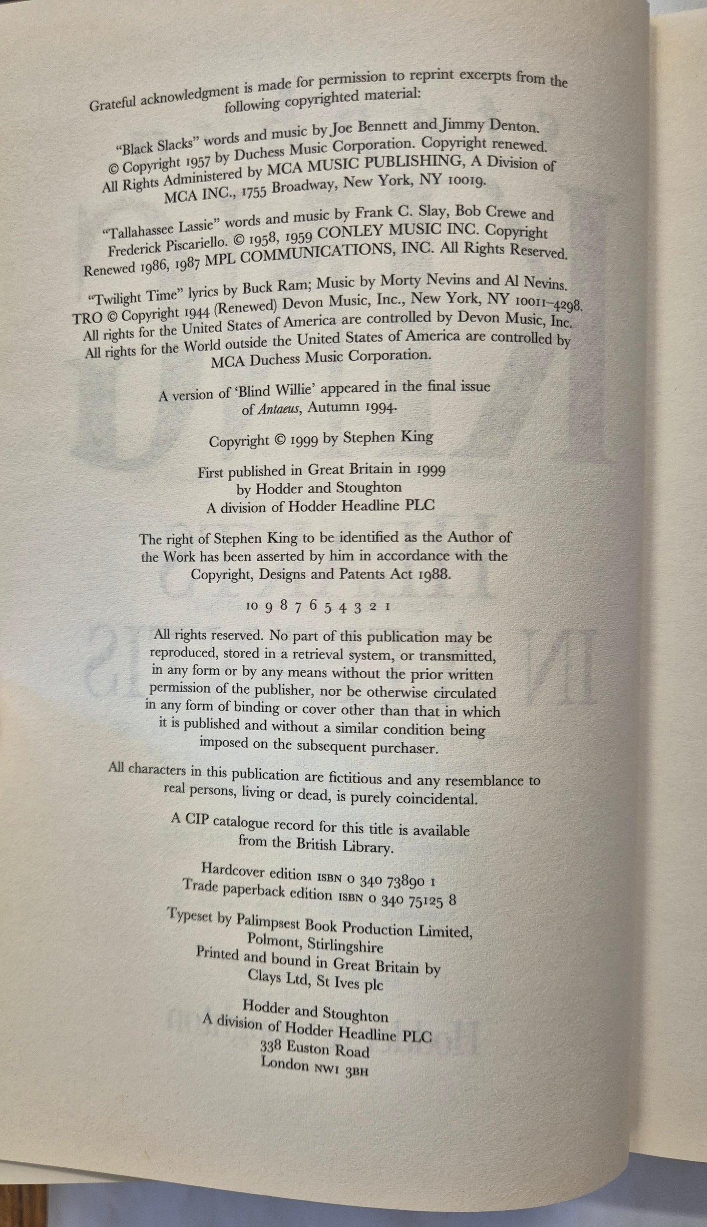 Hearts in Atlantis by Stephen King