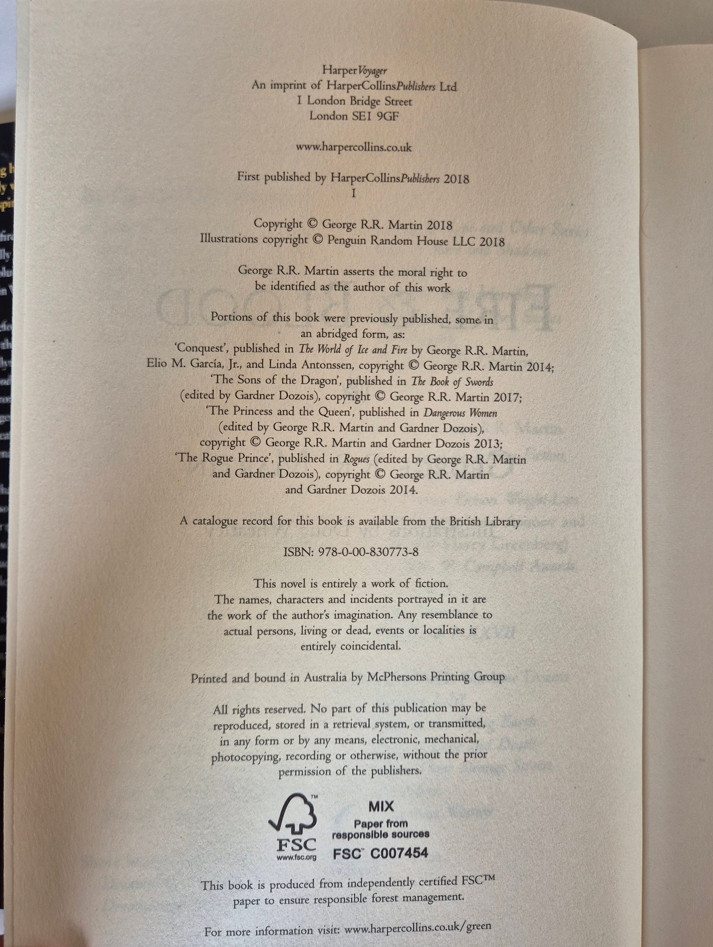 Fire and Blood (A Targaryen History #1) by George R.R. Martin