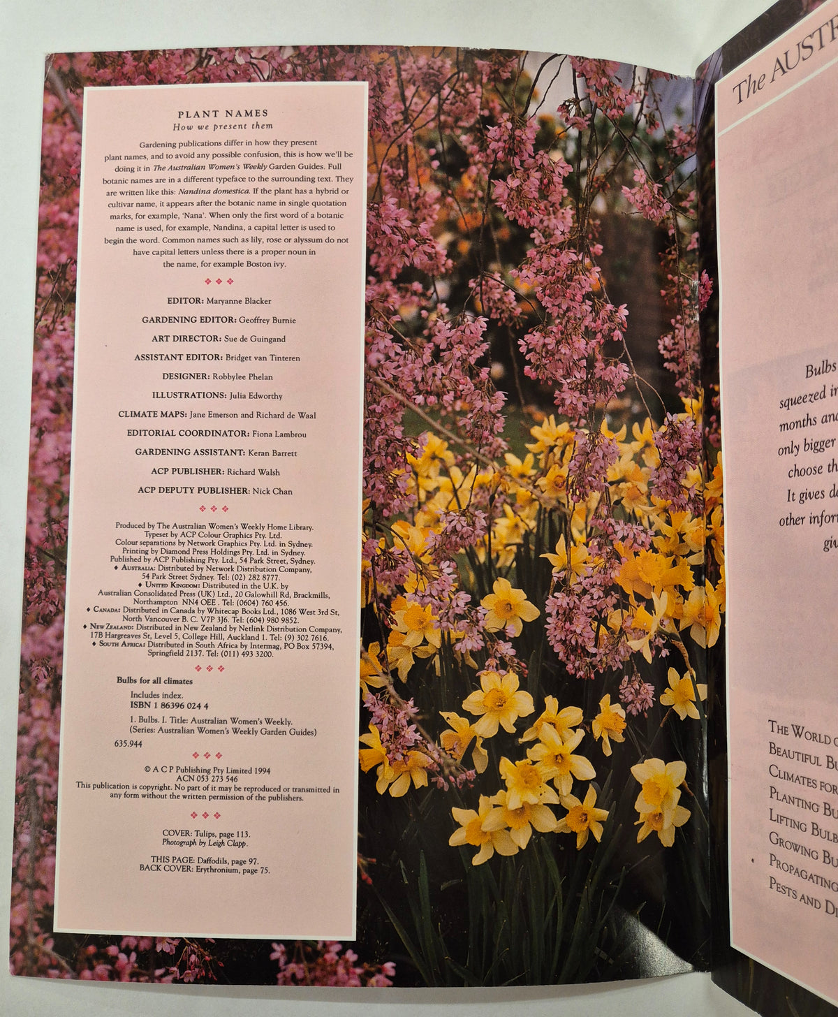 The Australian Women's Weekly Garden Guides: Bulbs for All Climates