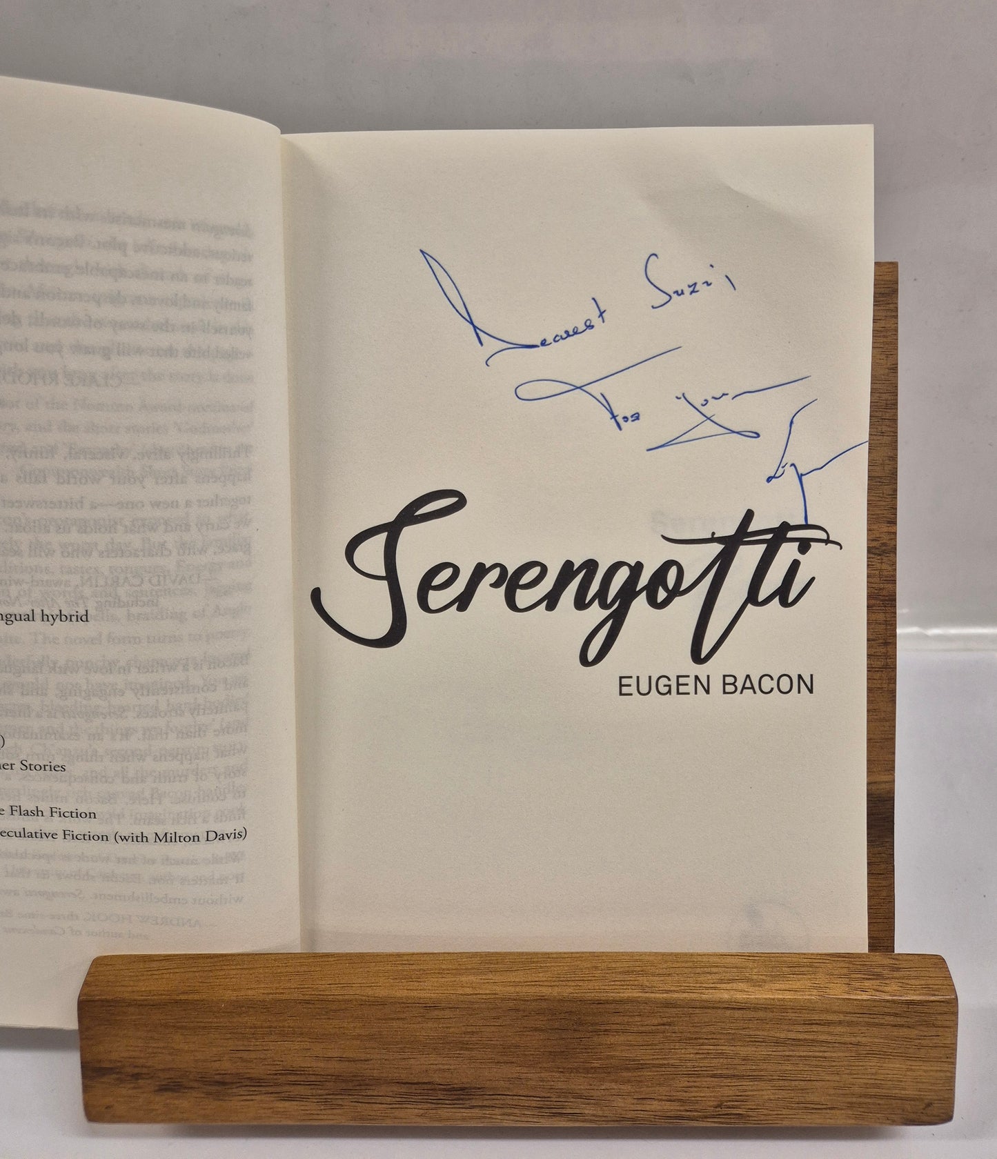 Serengotti by Eugen Bacon (Signed by the Author)