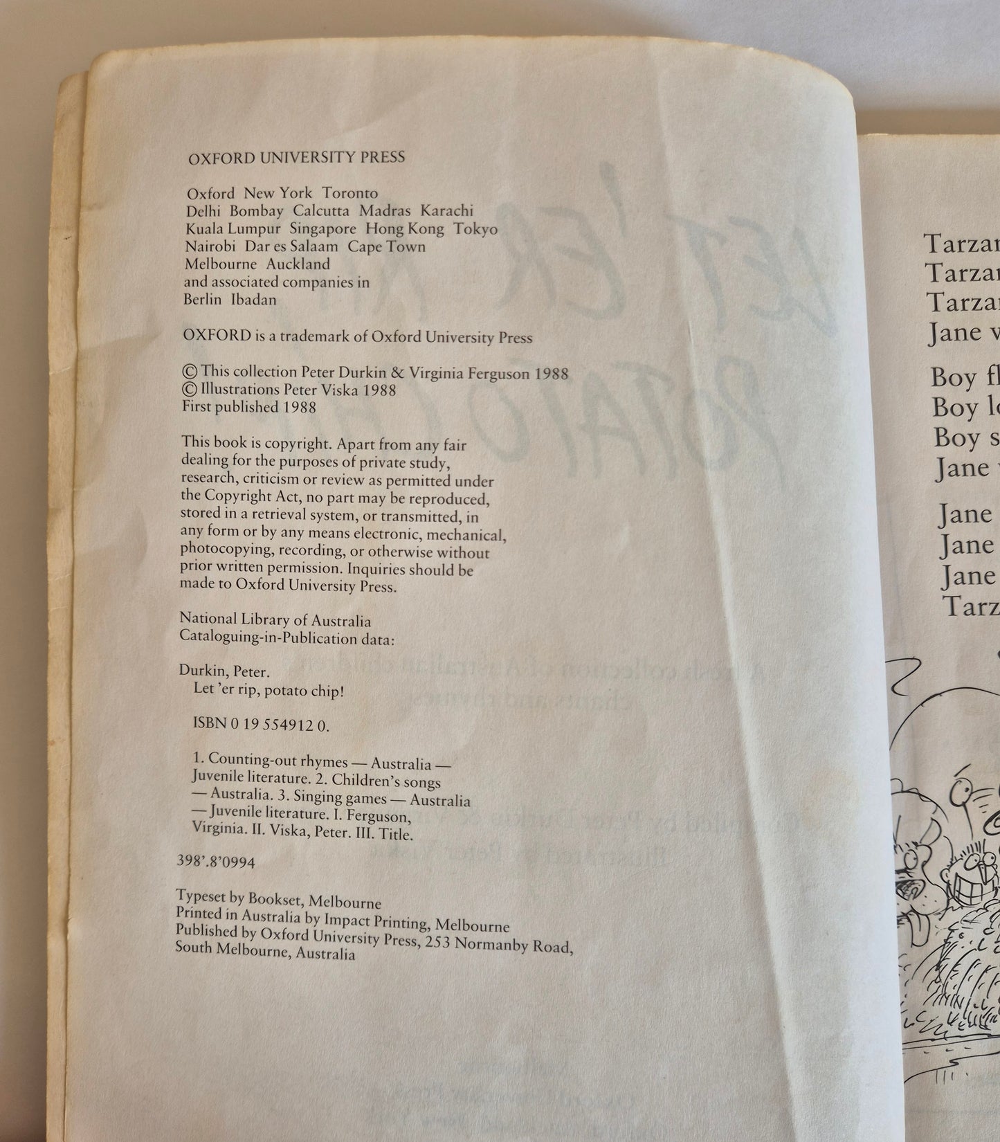 Let 'er Rip, Potato Chip!: A Fresh Collection of Children's Chants and Rhymes compiled by Peter Durkin & Virginia Ferguson