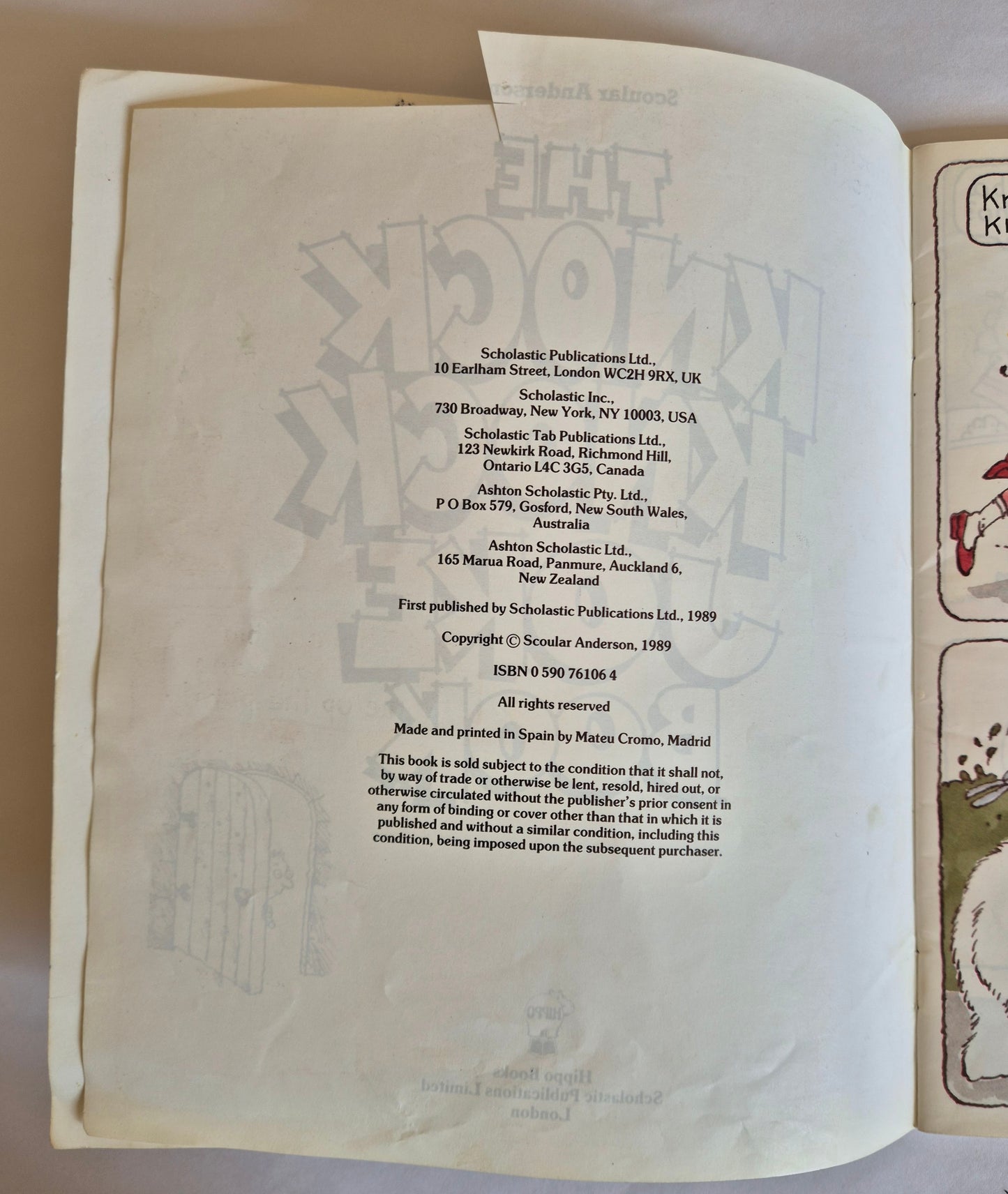 The Knock Knock Joke Book by Scoular Anderson
