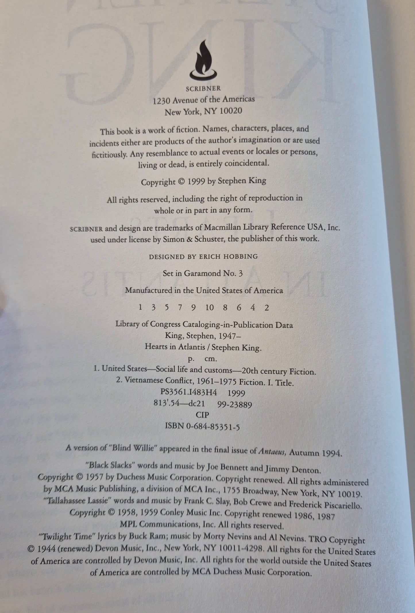 Hearts in Atlantis by Stephen King