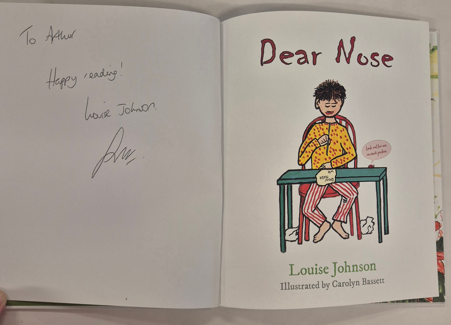 Dear Nose by Louise Johnson (Signed)
