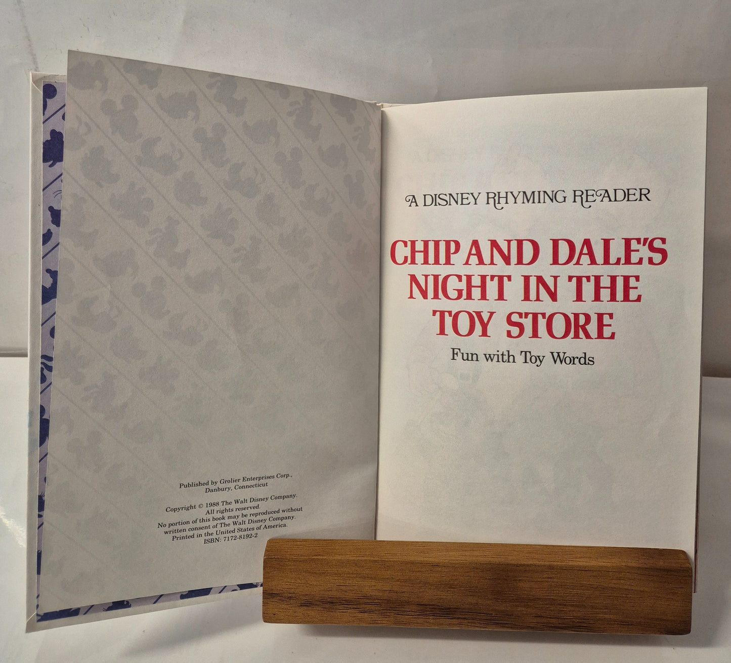 A Disney Rhyming Reader: Chip and Dale's Night in the Toy Store - Fun with Toy Words