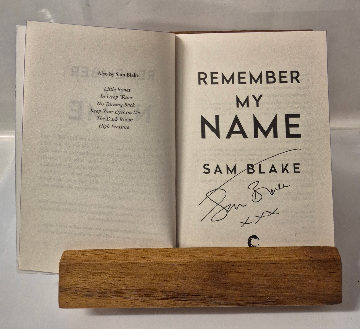 Remember My Name by Sam Blake (Signed by the Author)