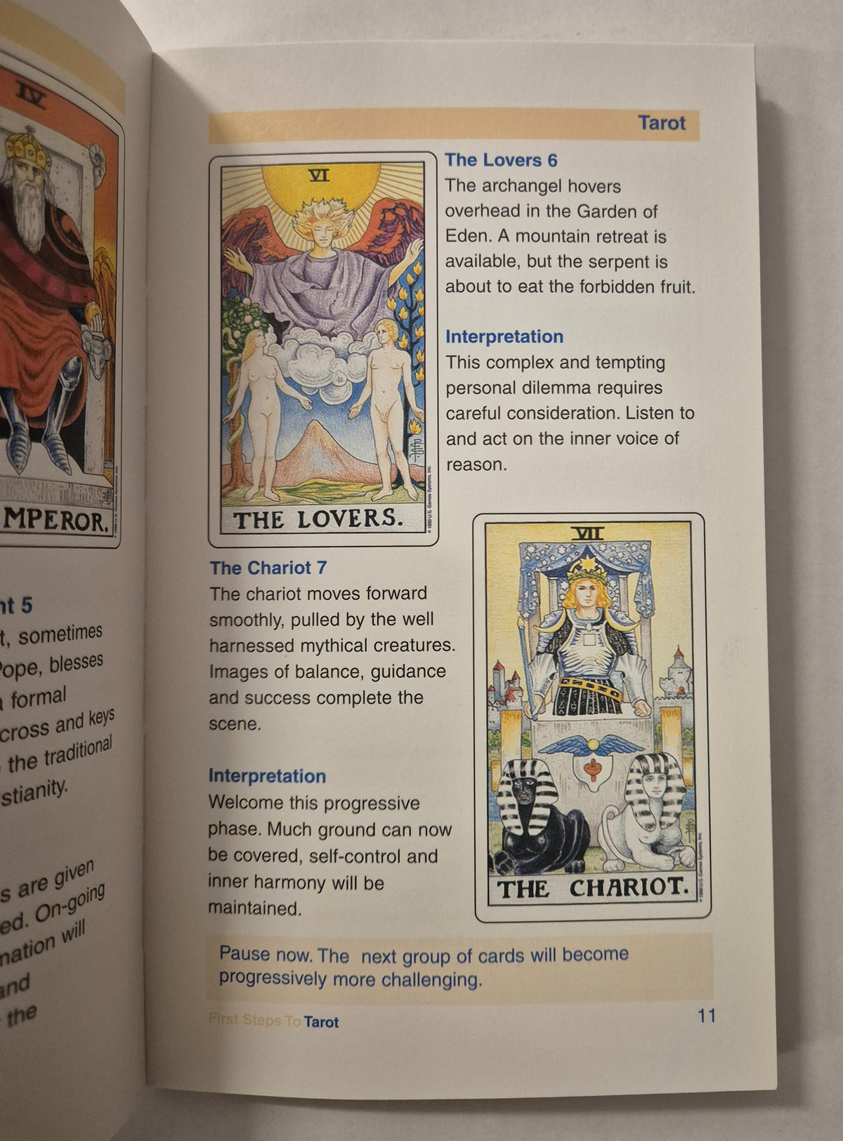 First Steps to Tarot by Elizabeth Wheldrake