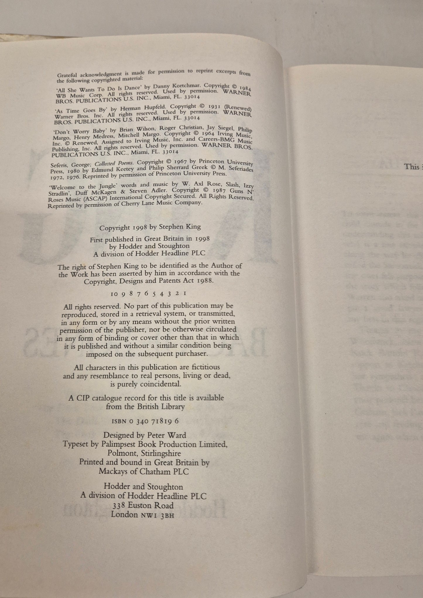 Bag of Bones by Stephen King