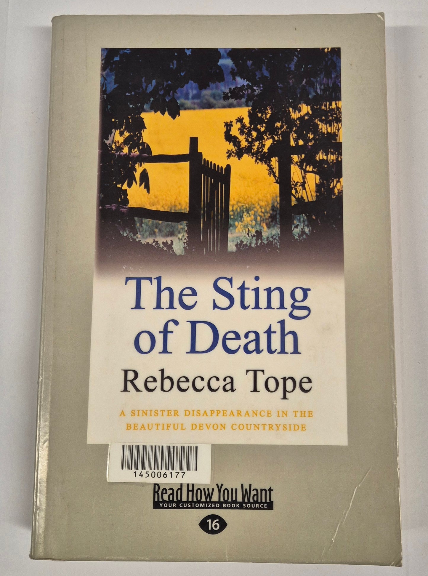 The Sting of Death (Drew Slocombe #3) by Rebecca Tope (Large Print)