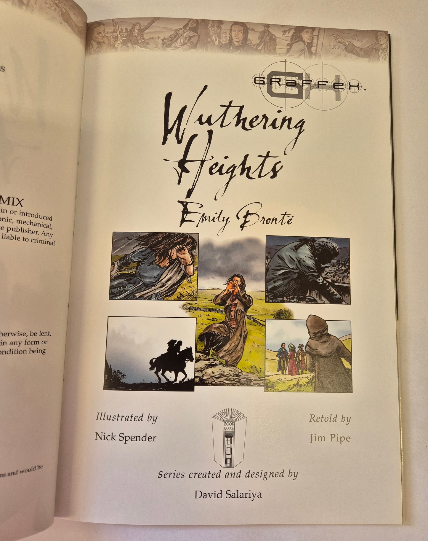 Wuthering Heights by Emily Bronte - Retold by Jim Pope and Illustrated by Nick Spender