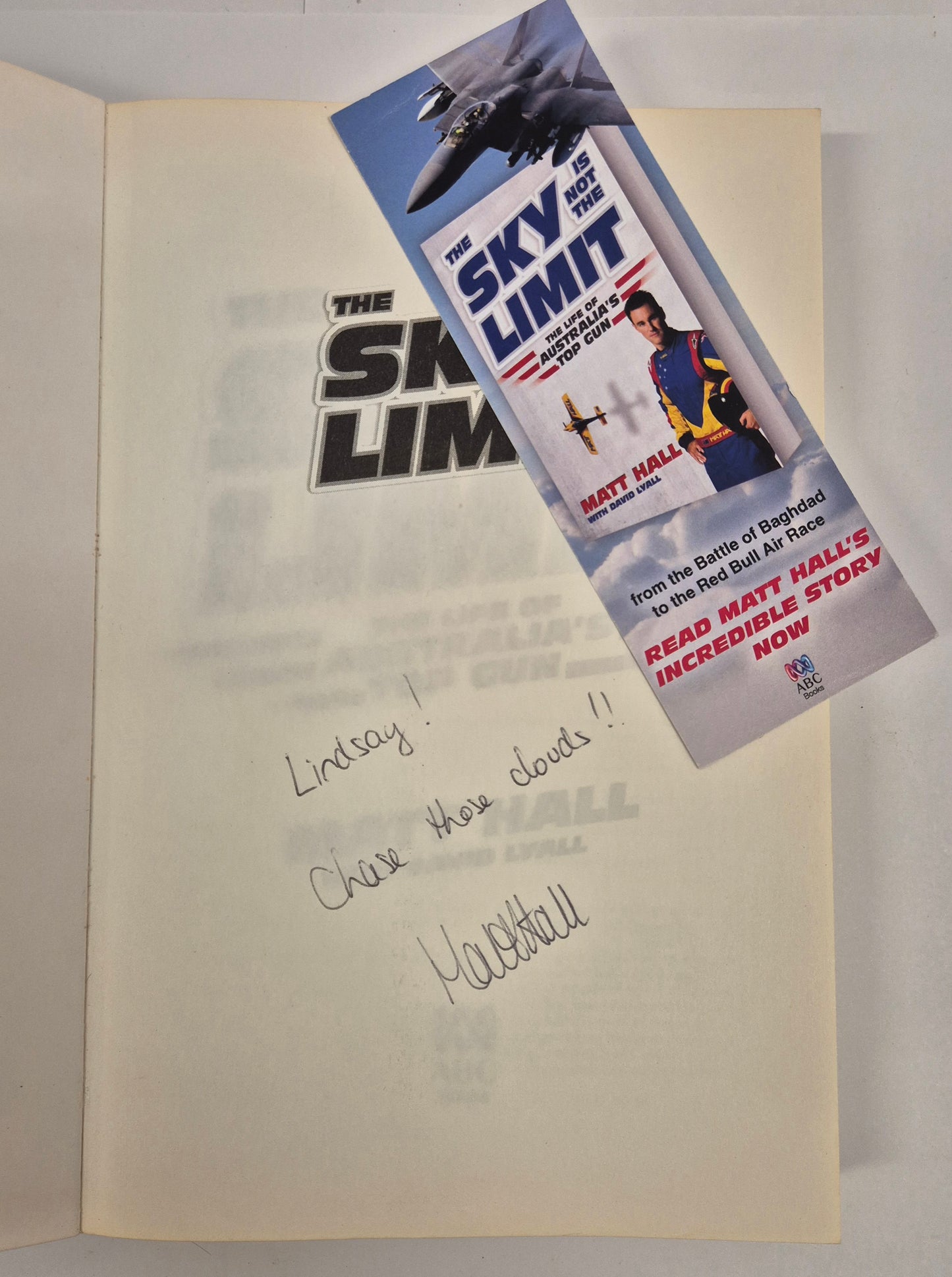 The Sky is Not the Limit: The Life of Australia's Top Gun by Matt Hall with David Lyall (Signed)