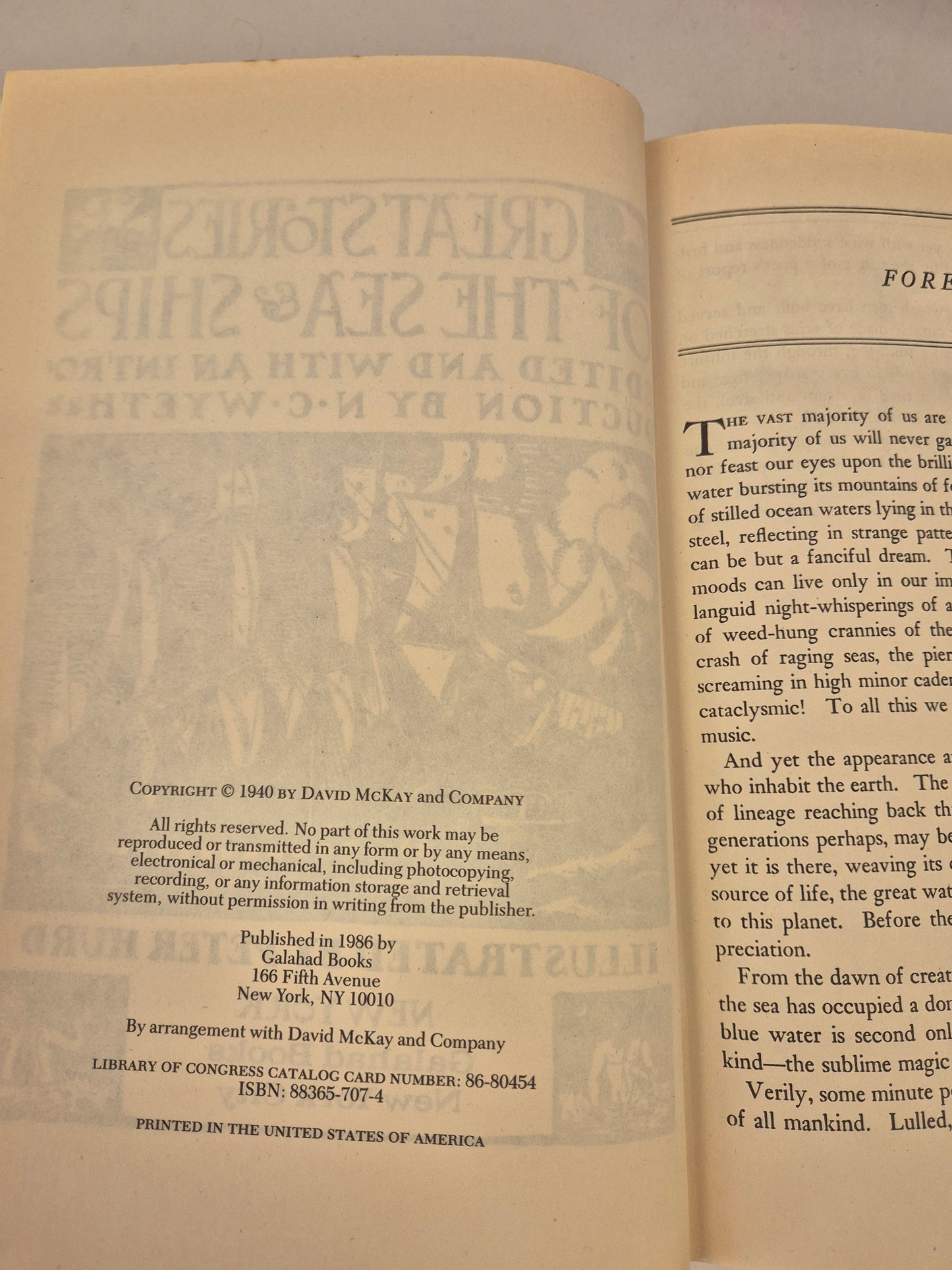 Great Stories of the Sea and Ships (Illustrated by Peter Hurd) by N. C. Wyeth
