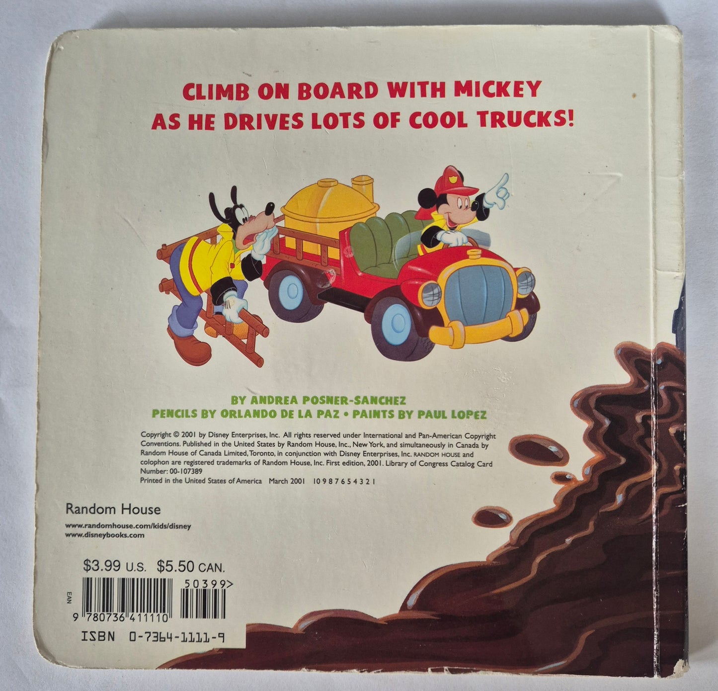 Mickey's Book of Trucks by Andrea Posner-Sanchez (Board Book)