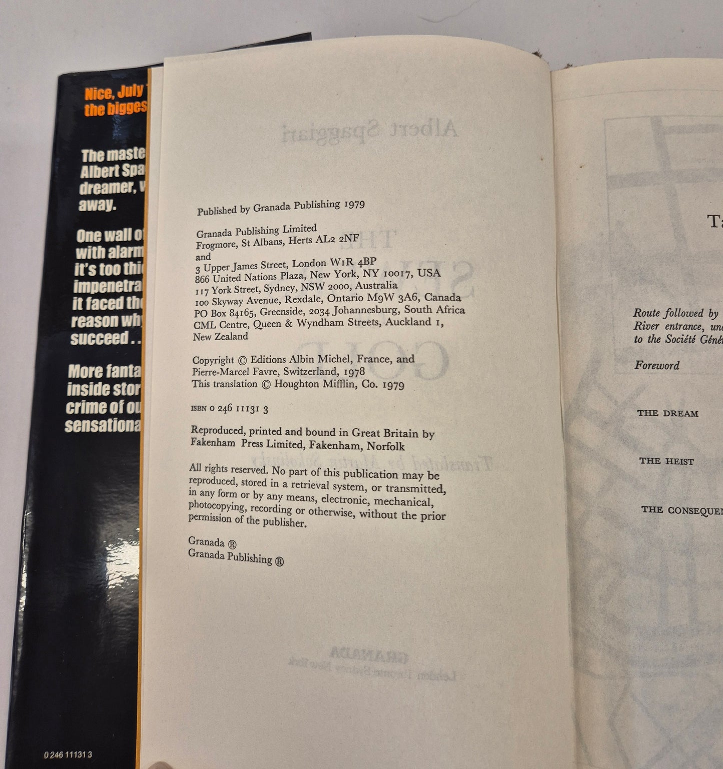 The Sewers of Gold by Albert Spaggiari