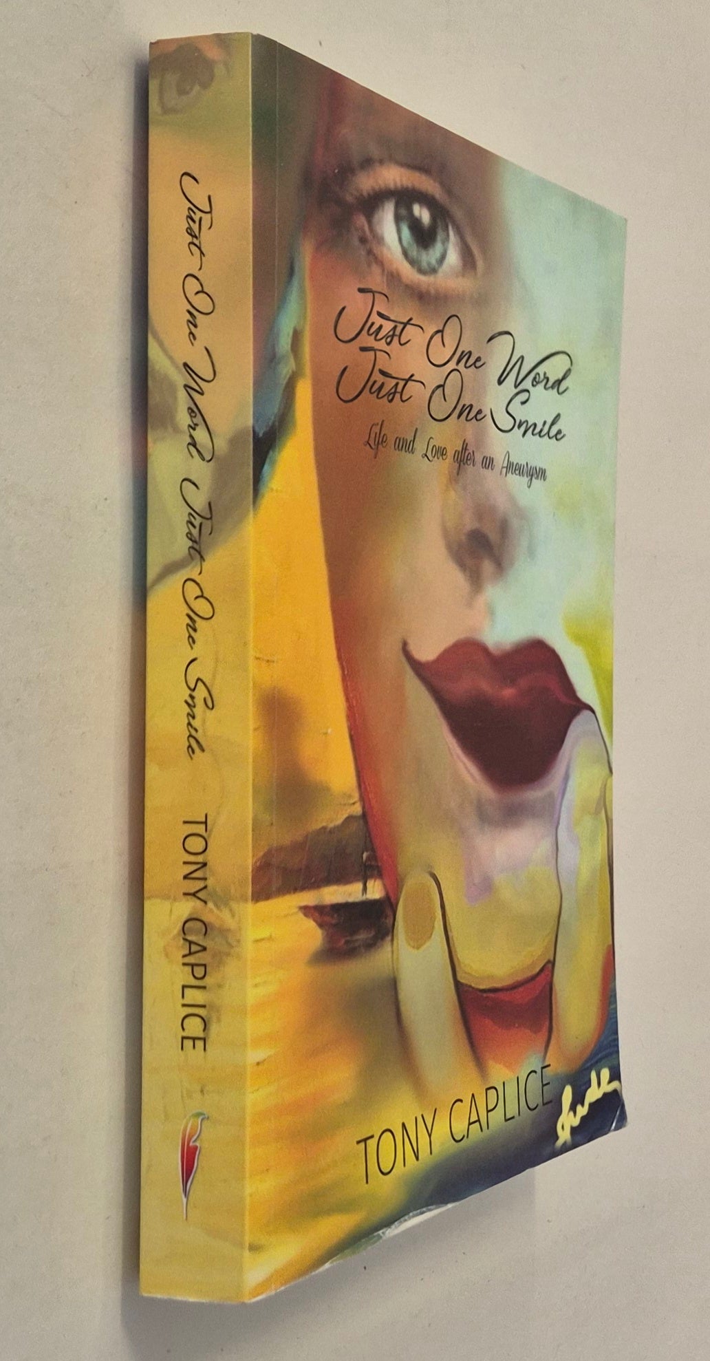 Just One Word, Just One Smile: Life and Love After an Aneurysm by Tony Caplice (Signed by the Author)