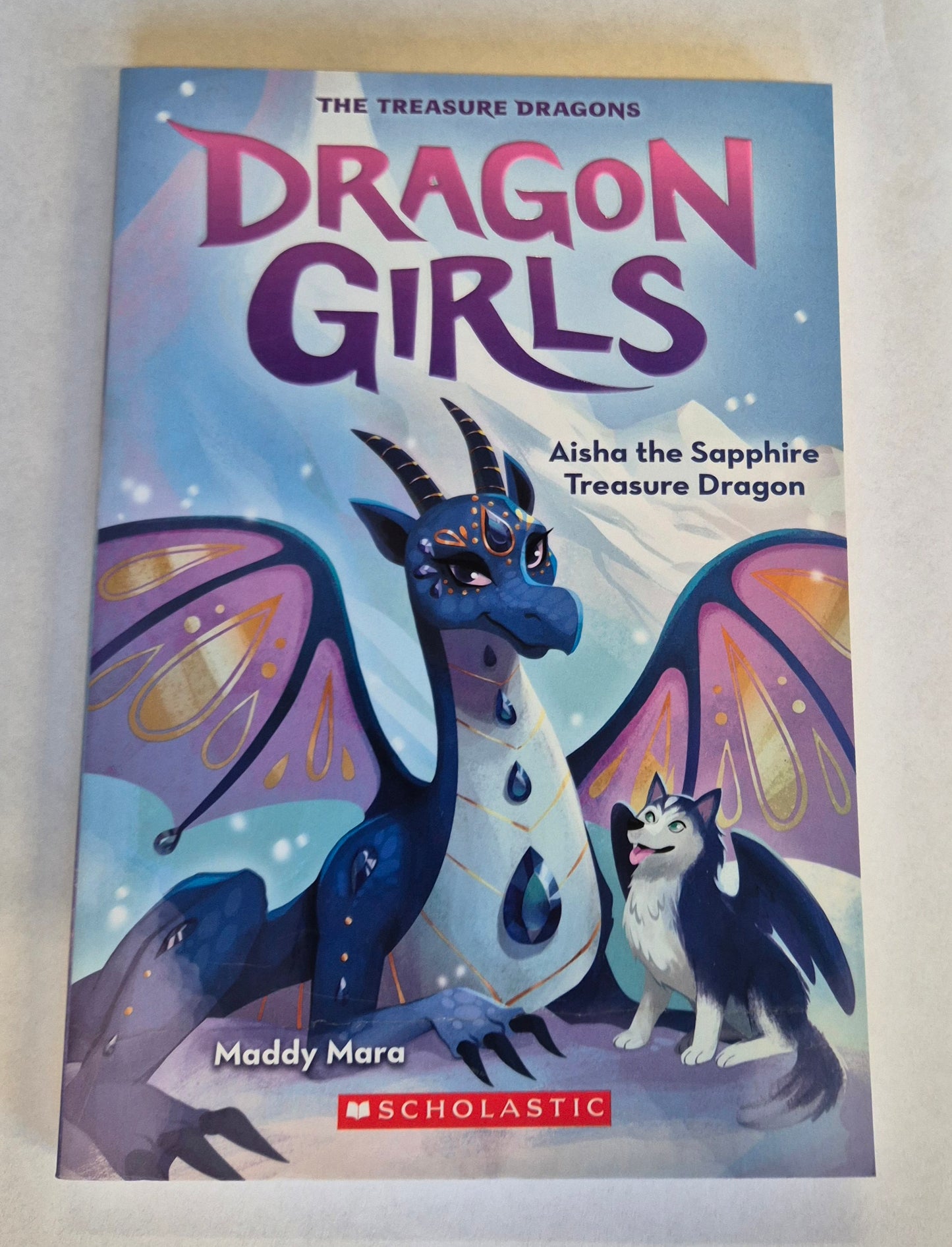 Aisha the Sapphire Treasure Dragon (Dragon Girls #5) by Maddy Mara