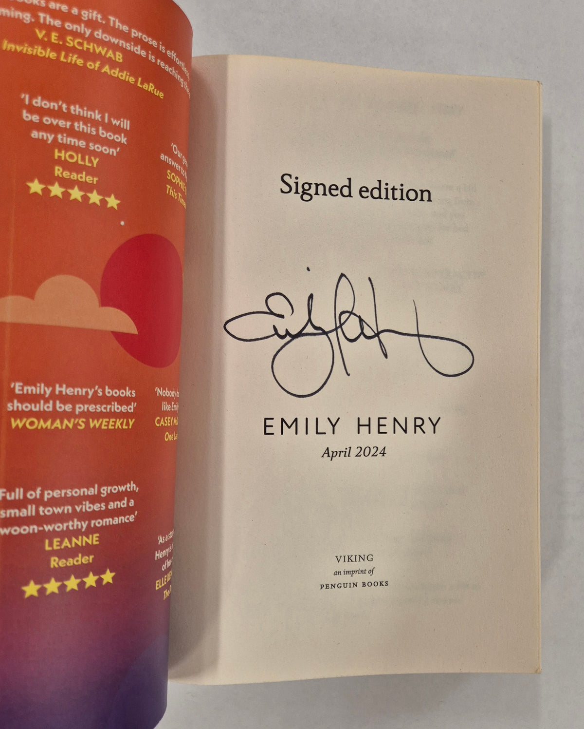 Funny Story by Emily Henry (Signed)