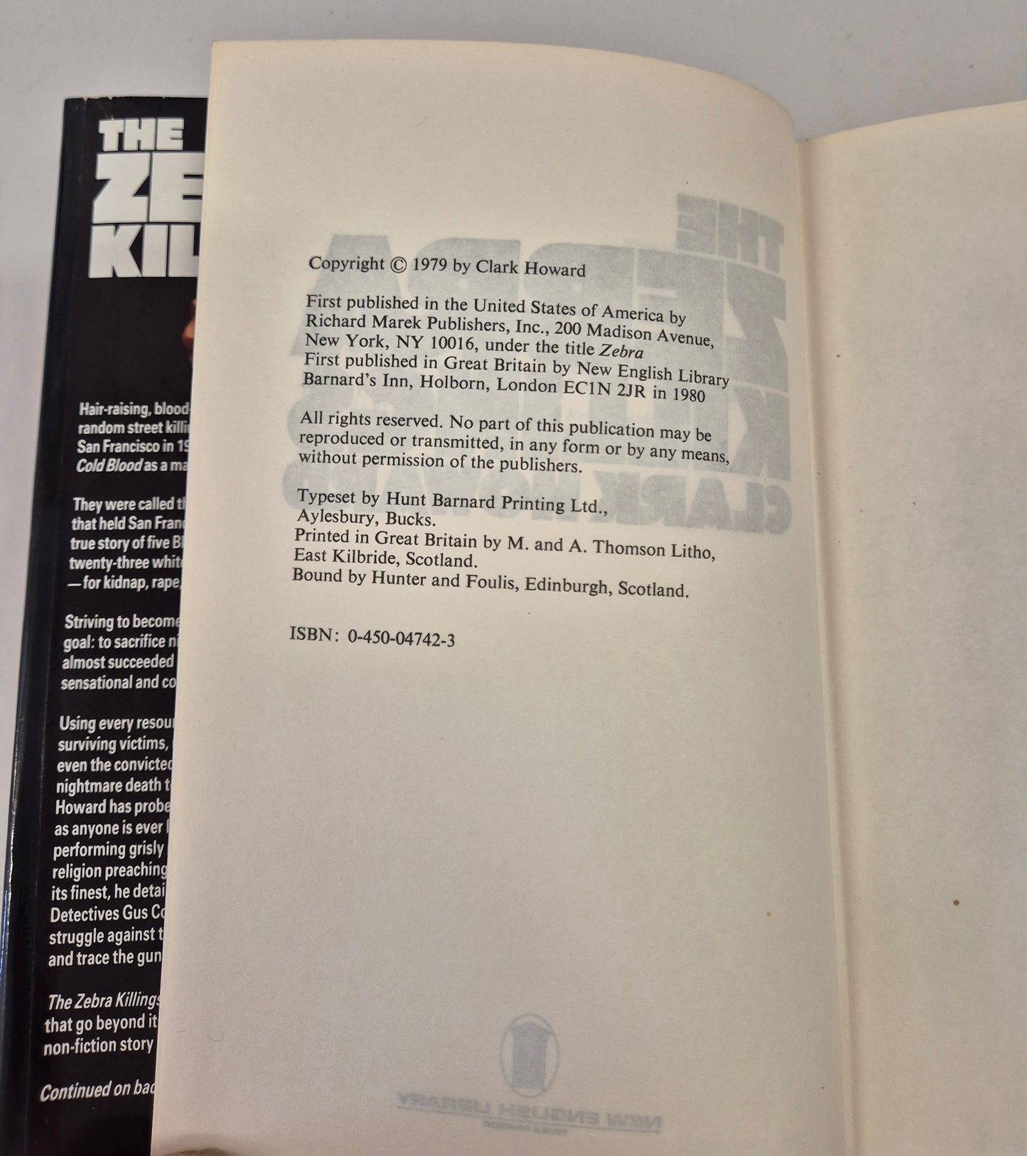 The Zebra Killings by Clark Howard