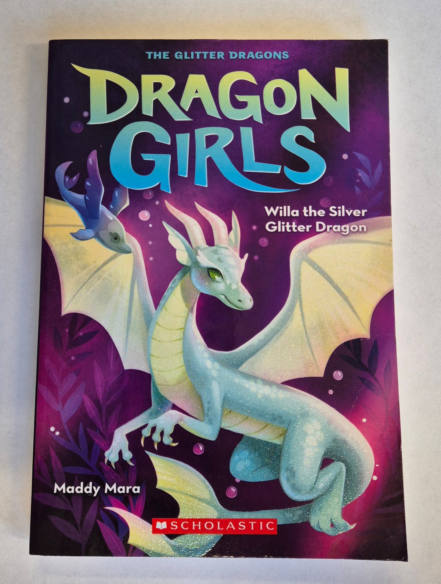 Willa the Silver Glitter Dragon (Dragon Girls #2) by Maddy Mara