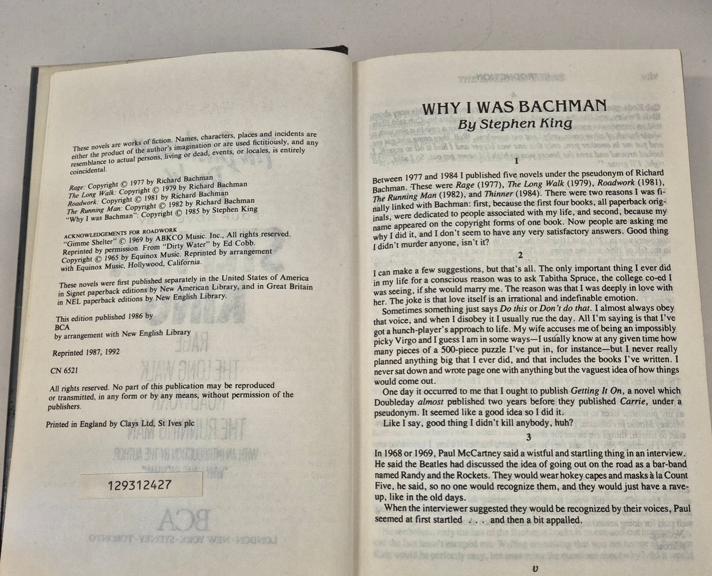 The Bachman Books: Four Novels by Stephen King