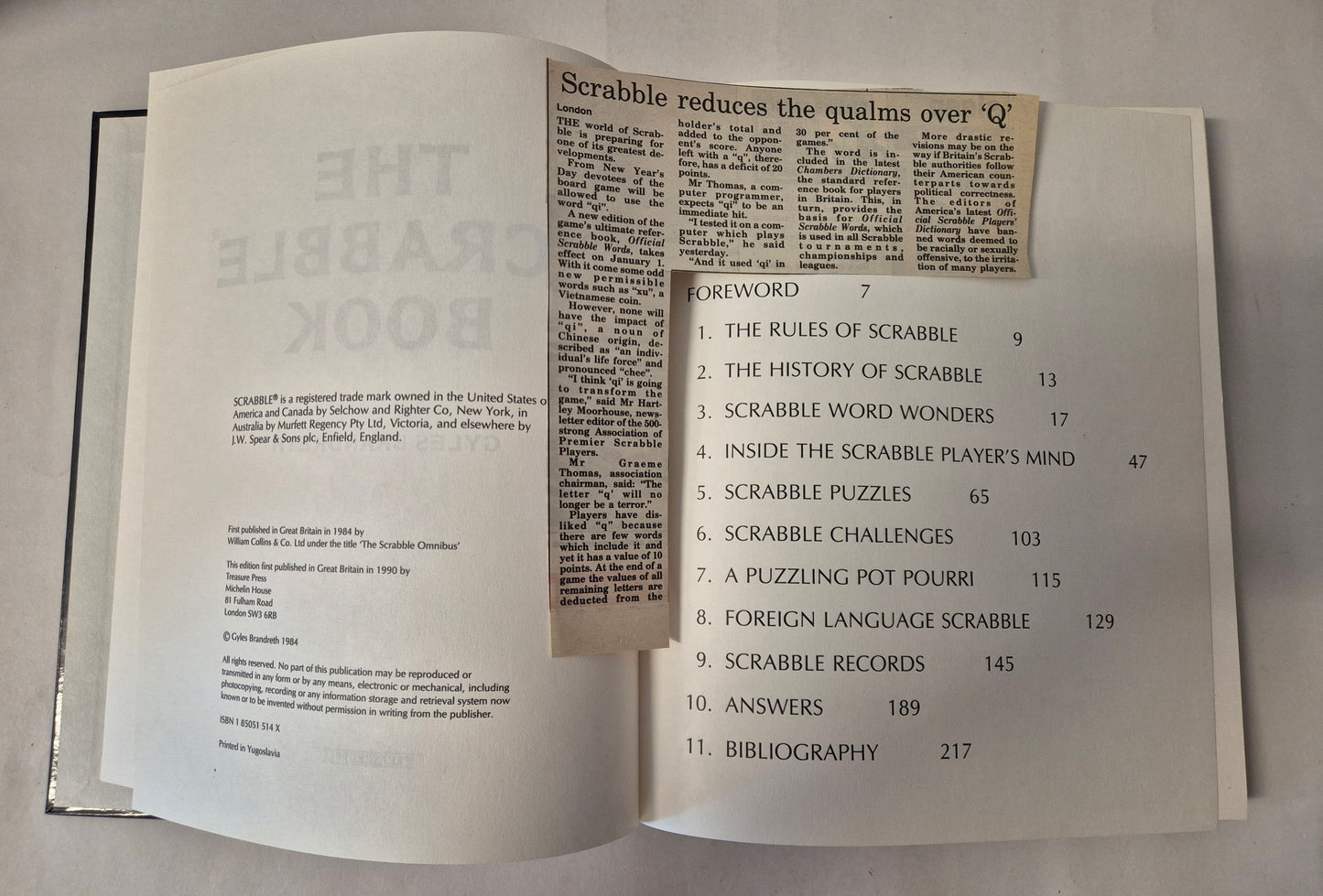 The Scrabble Book by Gyles Brandreth